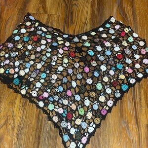 Colorful Crochet Poncho
